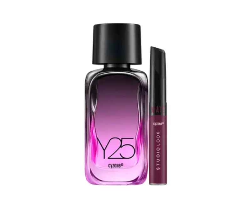 Set de perfume Y25 y labial Cyzone