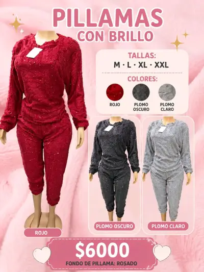 Pijama con brillo rojo - miniatura 1