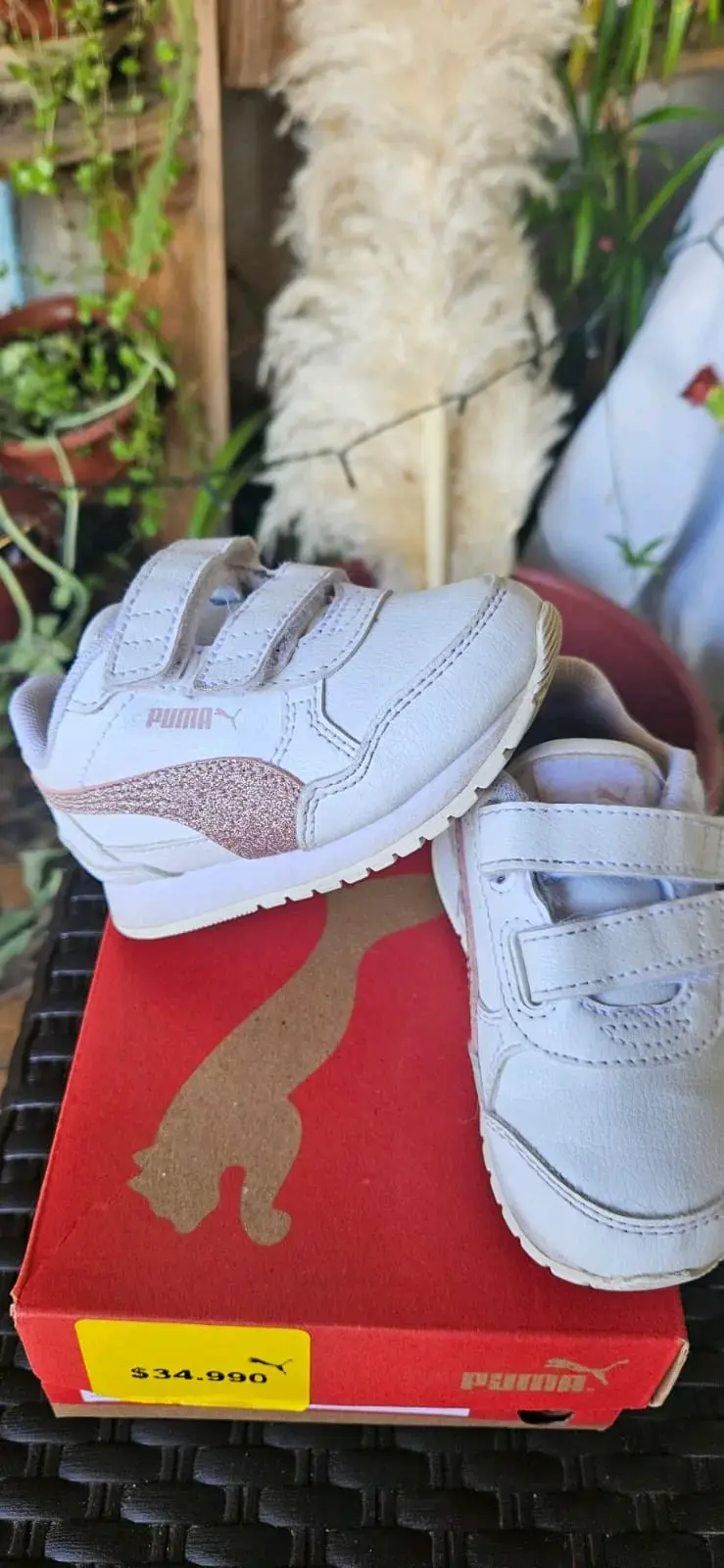 Zapatillas blancas para niños Puma N 20 14CM