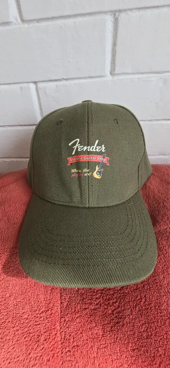 Gorra azul y verde Fender - 3