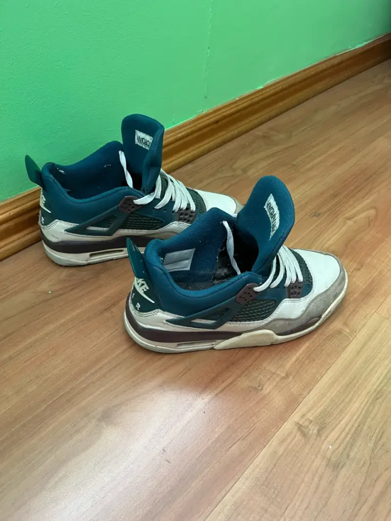 Zapatillas deportivas blancas y verdes - 2