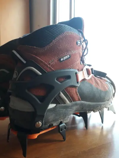 Crampones 12 puntas para travesia glaciar nuevos - miniatura 3