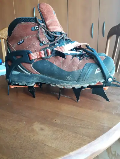 Crampones 12 puntas para travesia glaciar nuevos - miniatura 4