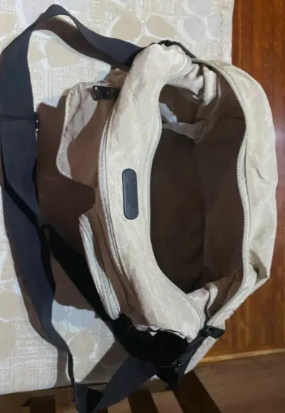 Bandolera beige multifuncional - miniatura 2