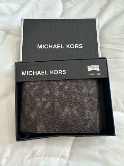 Billetera de hombre  Michael Kors café - miniatura 1