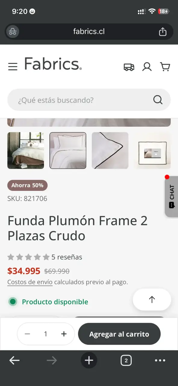 Funda plumón 2 plazas blanca - 5