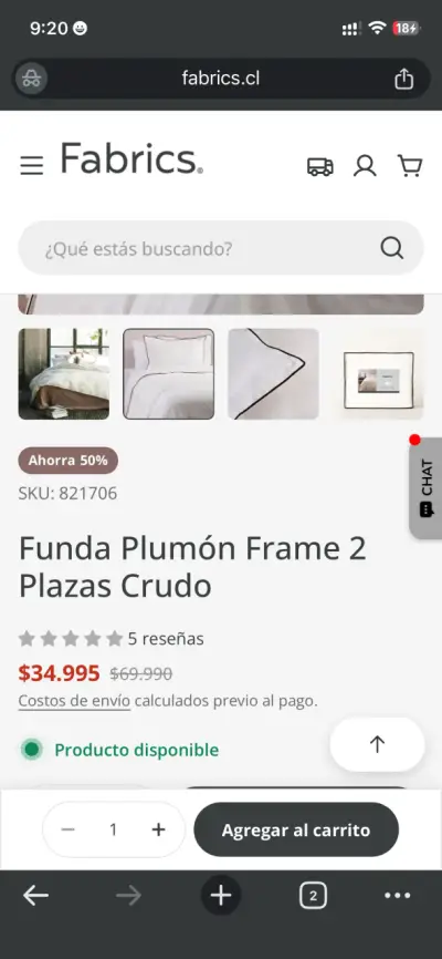 Funda plumón 2 plazas blanca - miniatura 5