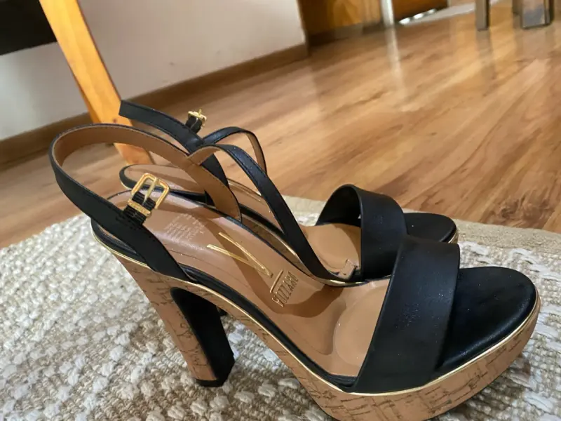 Sandalias de tacón alto negras - 2