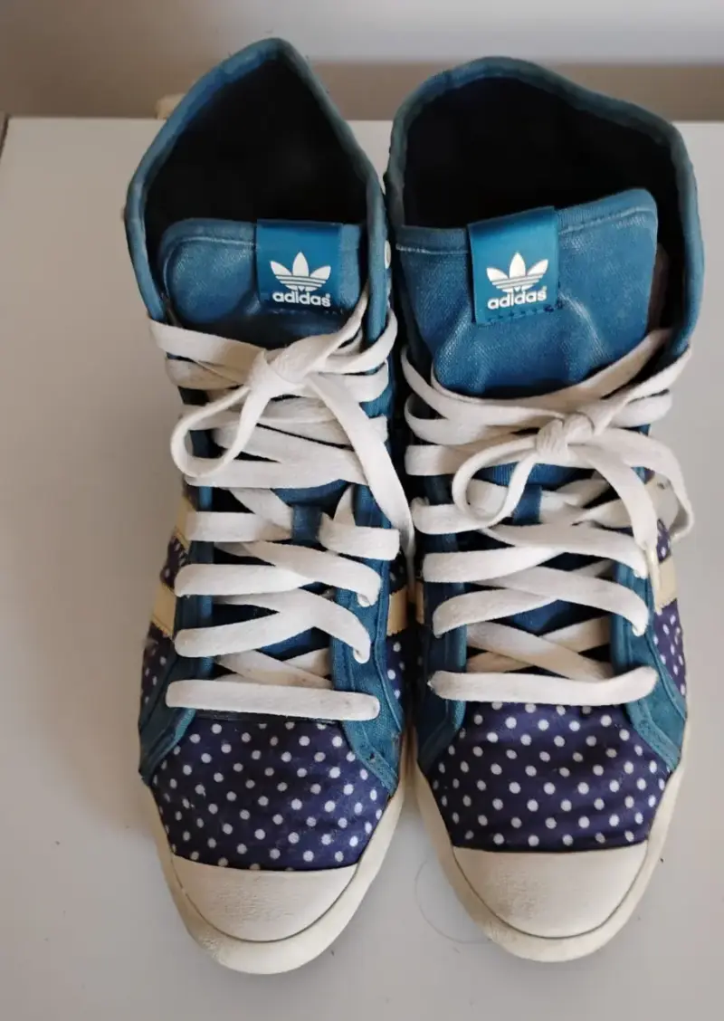 Zapatillas Adidas altas de lunares - 3