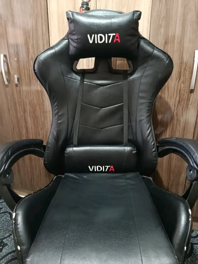 Silla Gamer Vidita Negra reclinable - 3