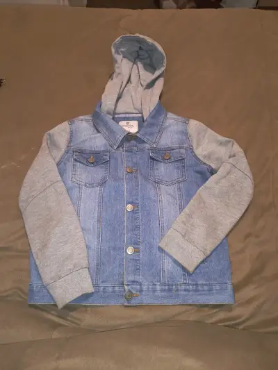 Chaqueta mezclilla con capucha - miniatura 1