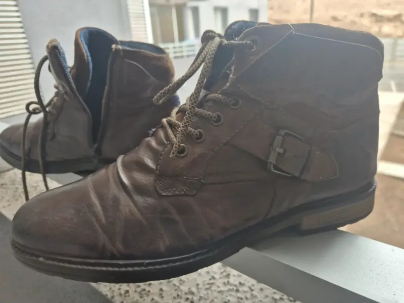 Botines de cuero bugatti - 1