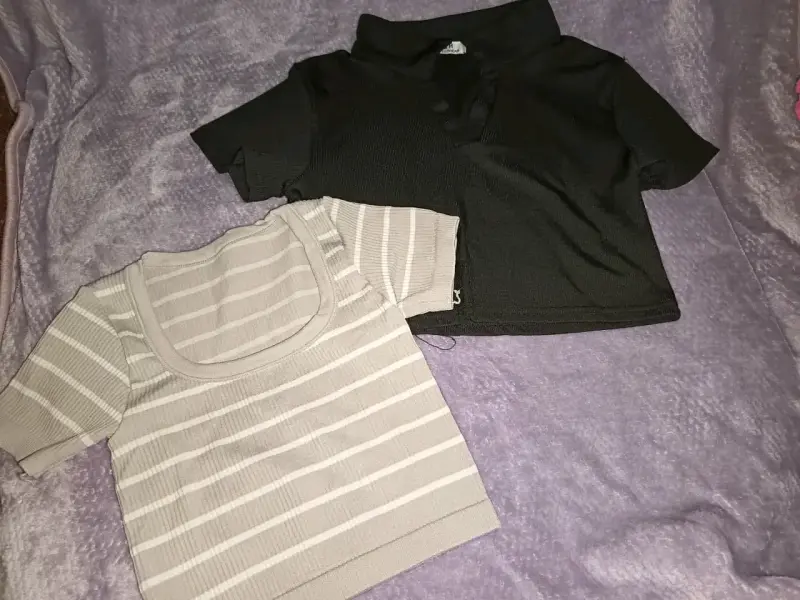 Pack de poleras cortas talla s