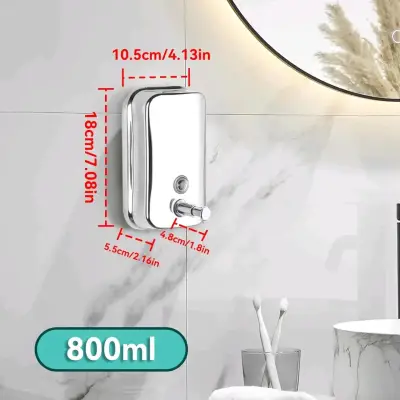 Dispensador de jabón de acero inoxidable - miniatura 4