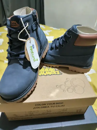 Botas azul oscuro nuevas - miniatura 2