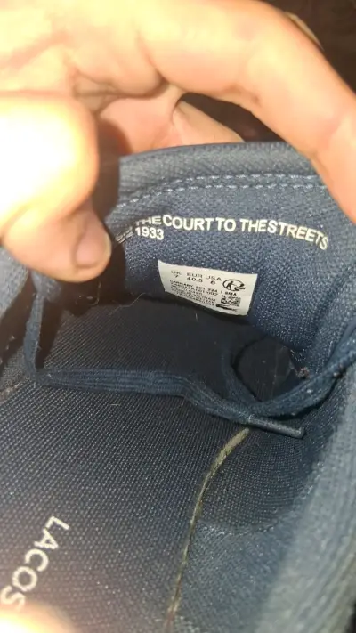 Zapatillas azul marino lacoste - miniatura 2