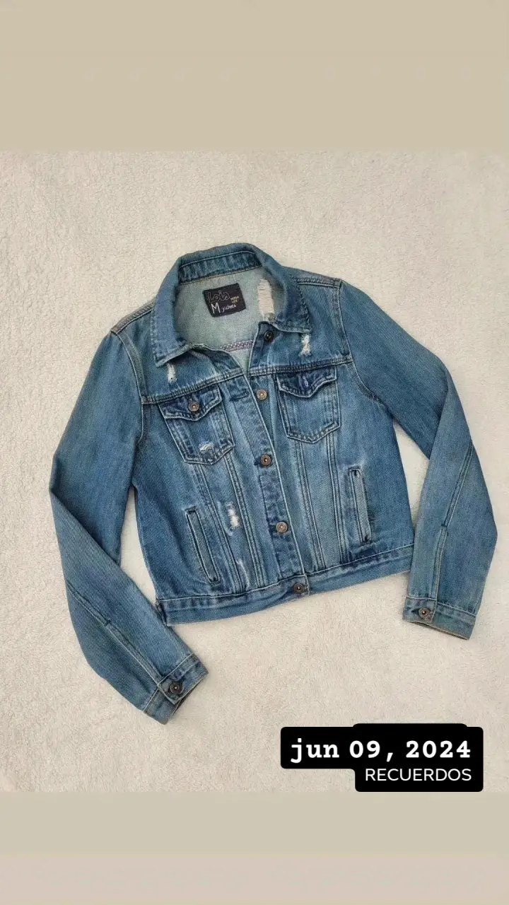 Chaqueta de mezclilla azul
