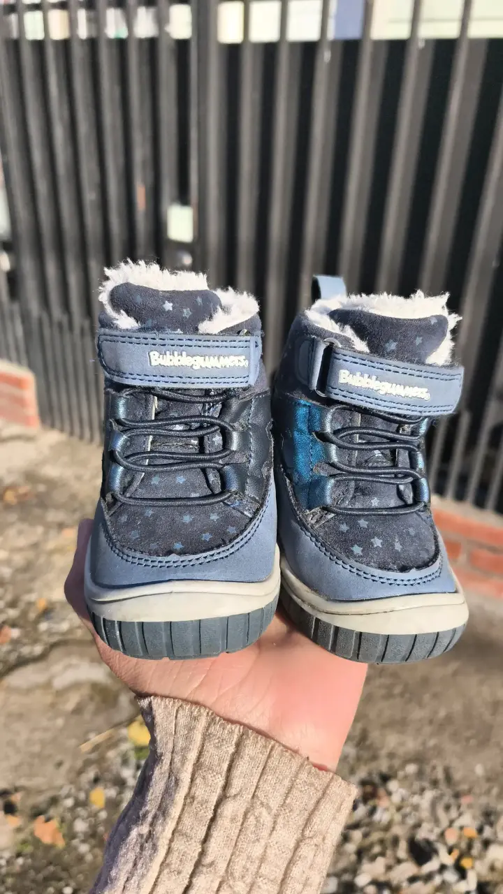 Botas infantiles azules Nro 20 - 1