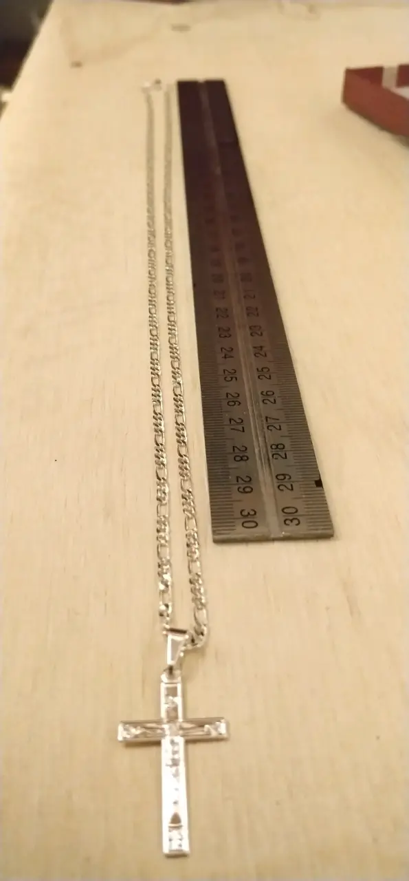 Collar con crucifijo de plata 925 - 3