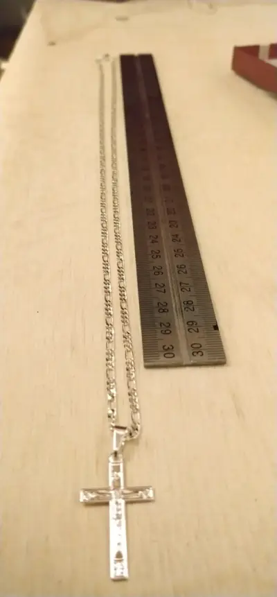 Collar con crucifijo de plata 925 - miniatura 3