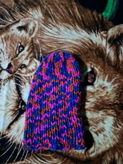 Gorro tejido multicolor - miniatura 1