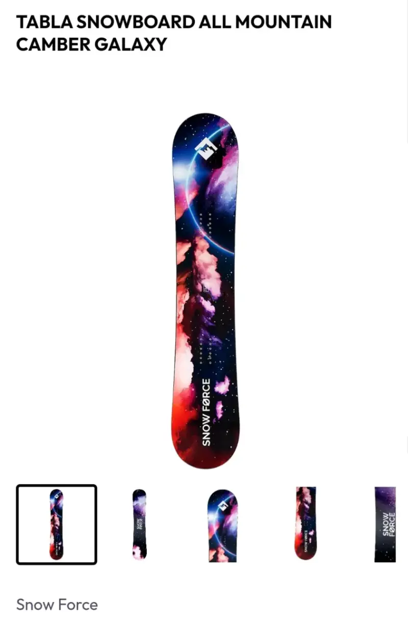 Tabla Snowboard Camber Galaxy