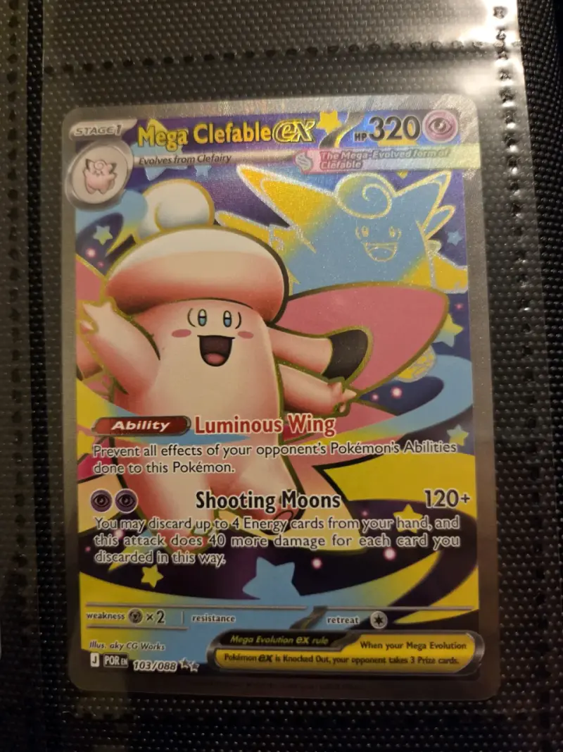 Carta Pokémon Mega Clefable EX - 2