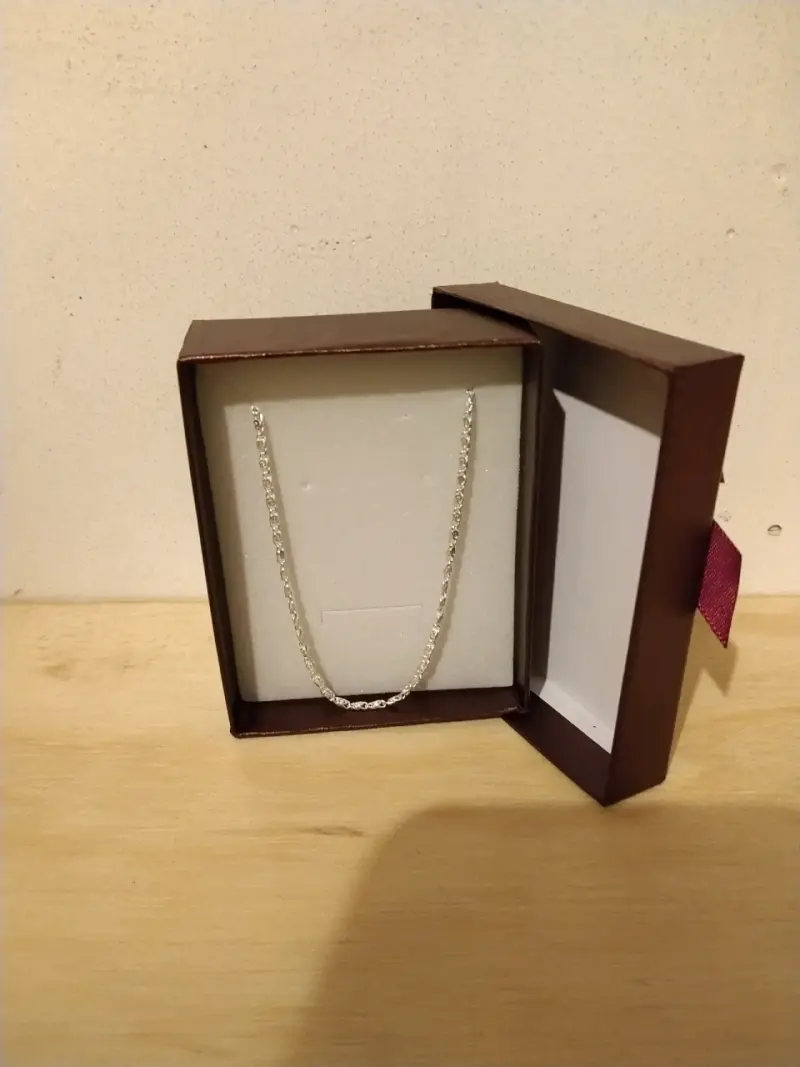 Cadena de plata 925 con caja - 1