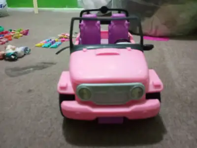 Jeep barbie original de juguete rosa - miniatura 2