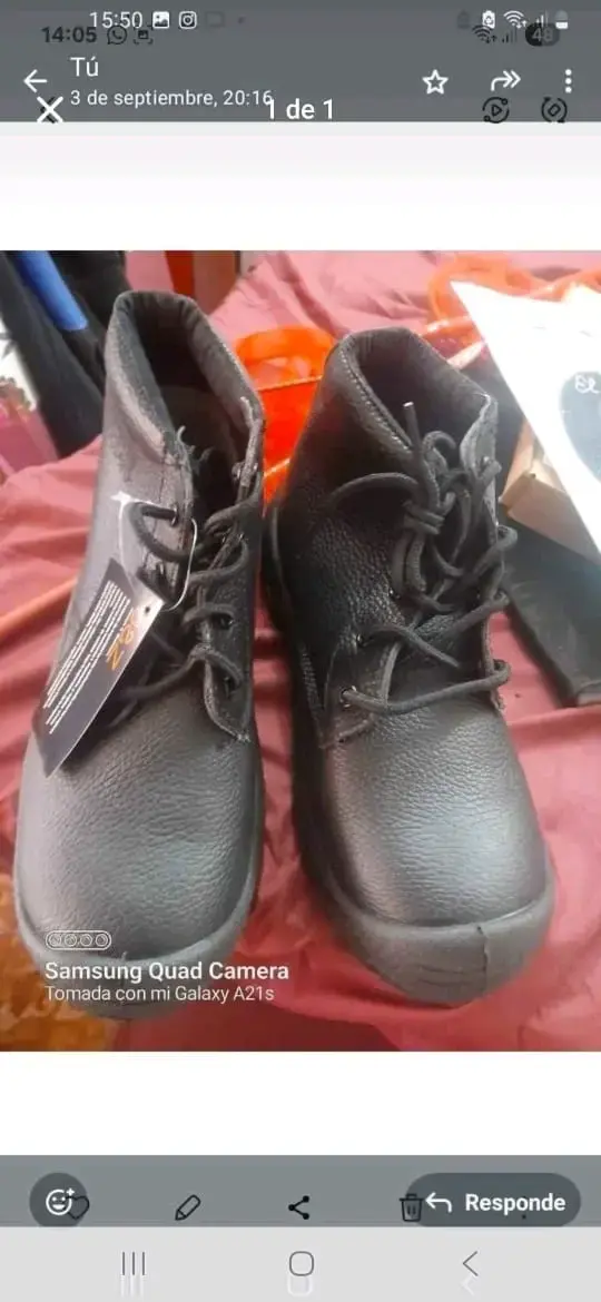 Botines de seguridad negros