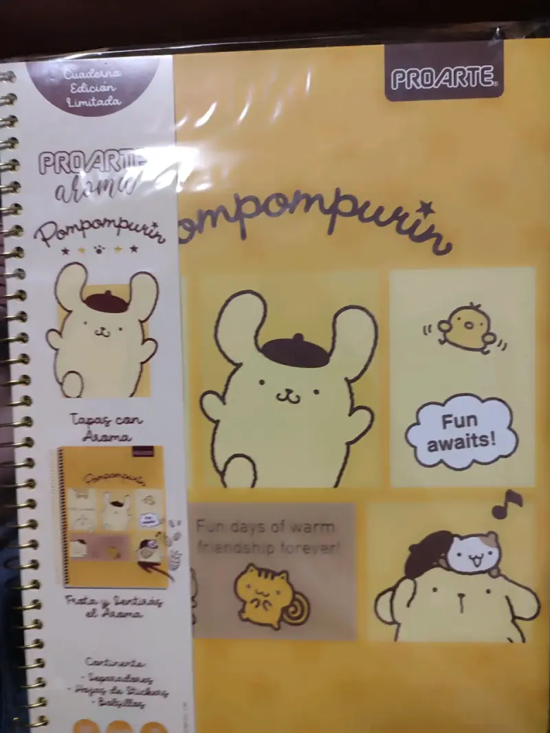 Cuaderno Proarte PomPomPurin