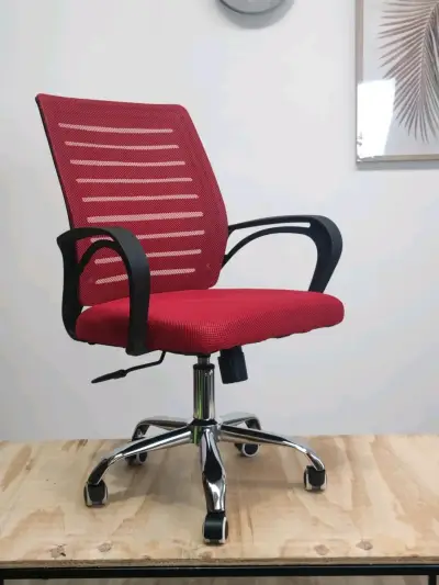 Silla de oficina azul ergonómica - miniatura 3