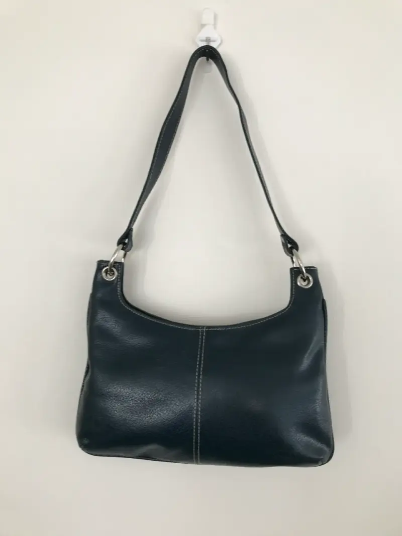 Cartera azul petróleo de Cuero - 2