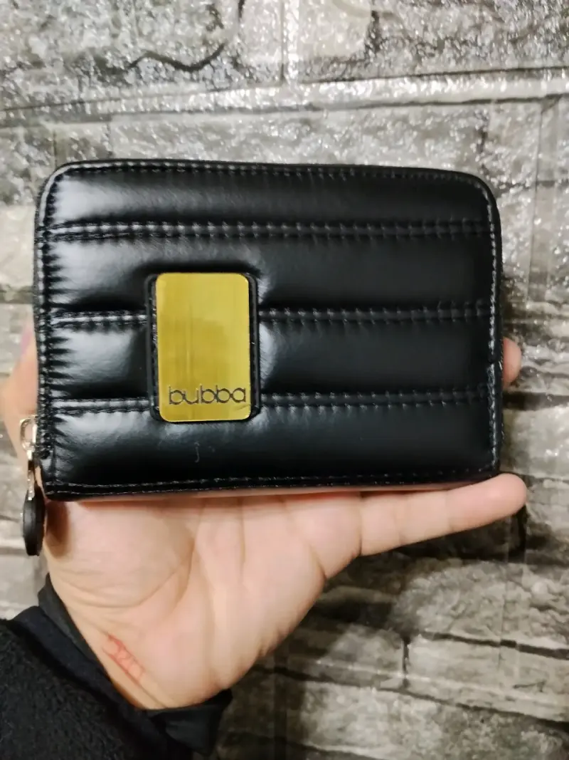 Billetera negra con logo Bubba - 1