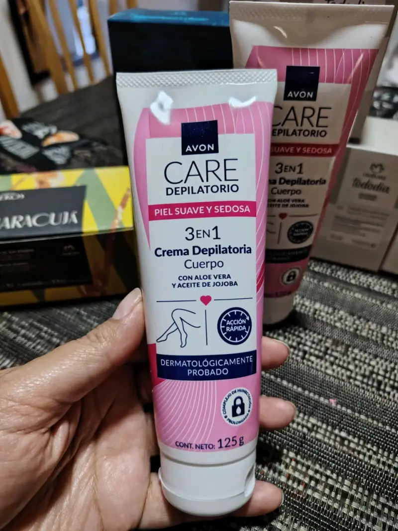 Crema depilatoria Avon 3 en 1