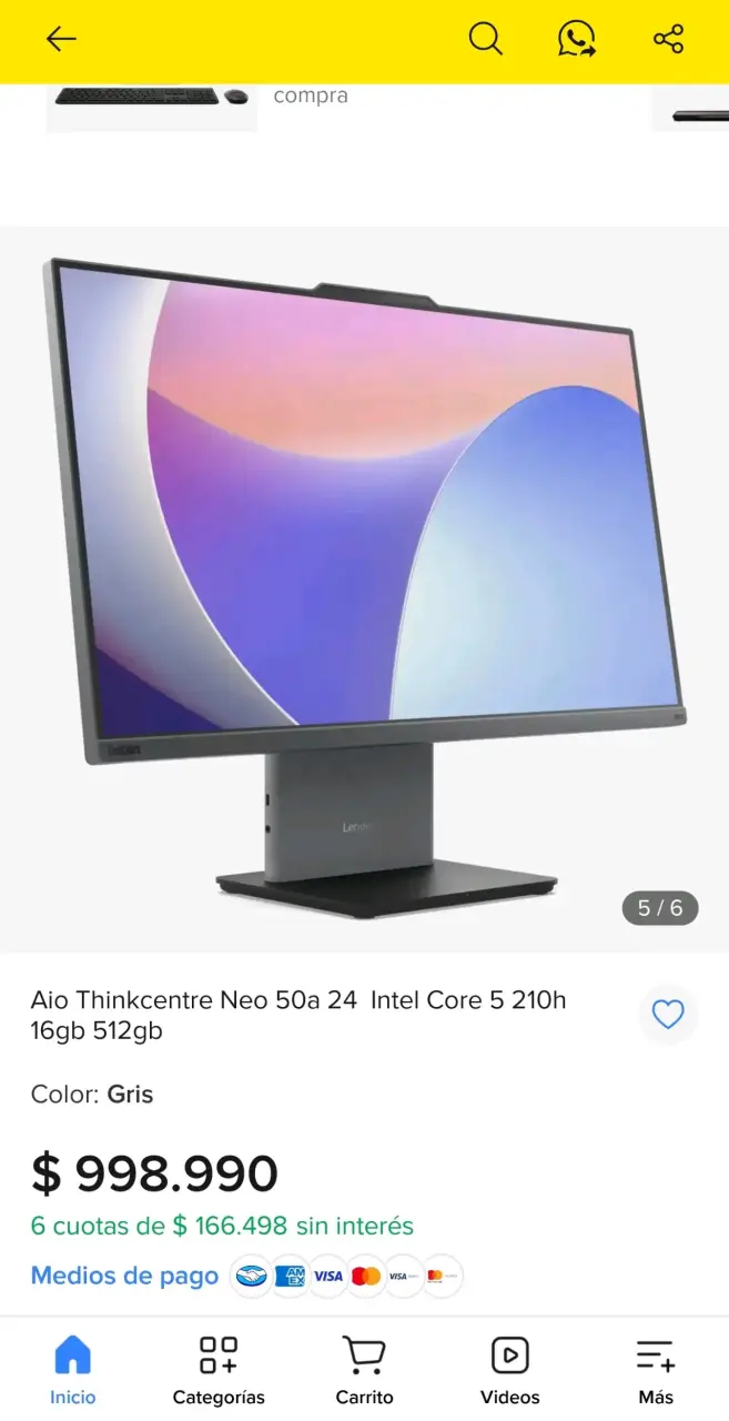 PC Lenovo Thinkcentre Neo 50a 24 Gen 5 - 1