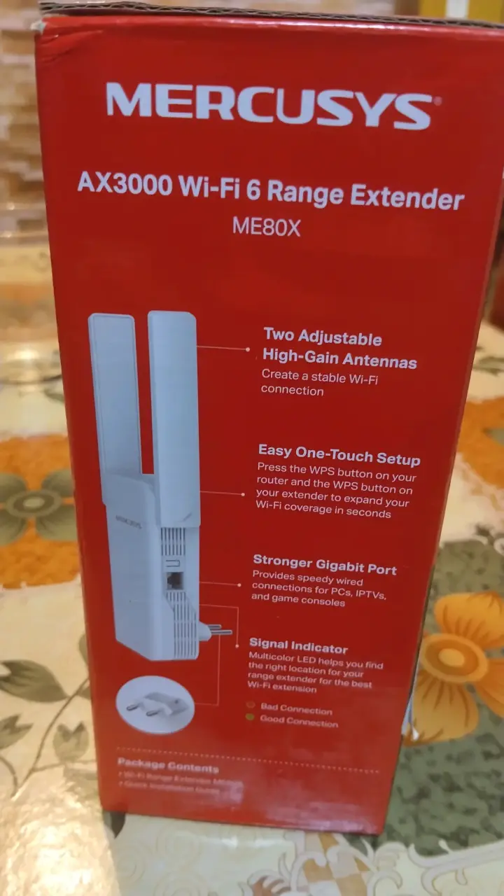 Extensor de Red Mercusys AX3000 - 2