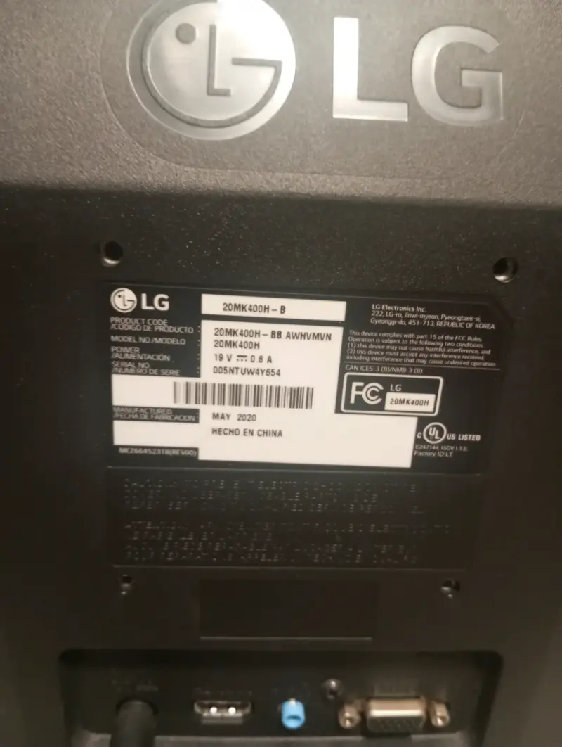 Monitor de Computador LG 20 Pulgadas LED HDMI - 3