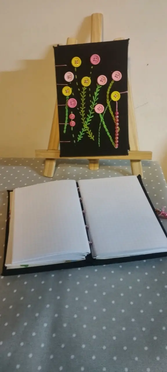 agendas bordado con botones - 2