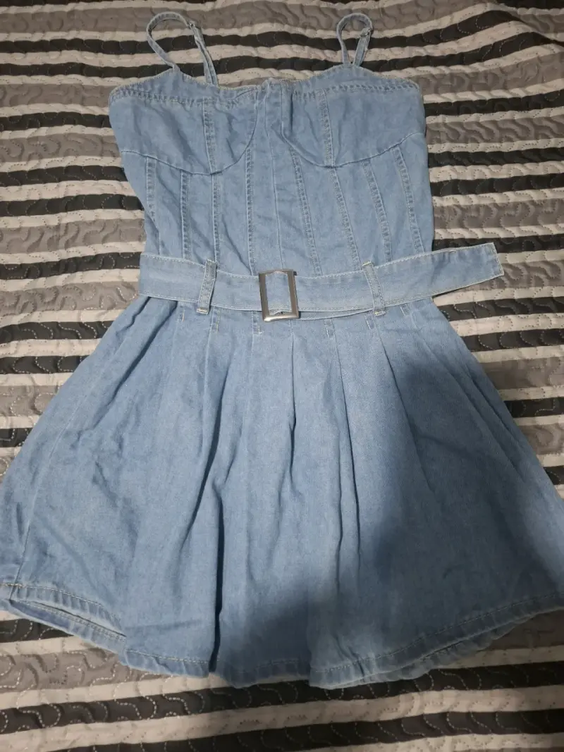 Vestido de mezclilla azul - 2