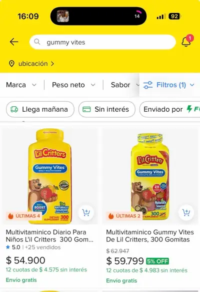Multivitamínico Gummy Vites niños - miniatura 2