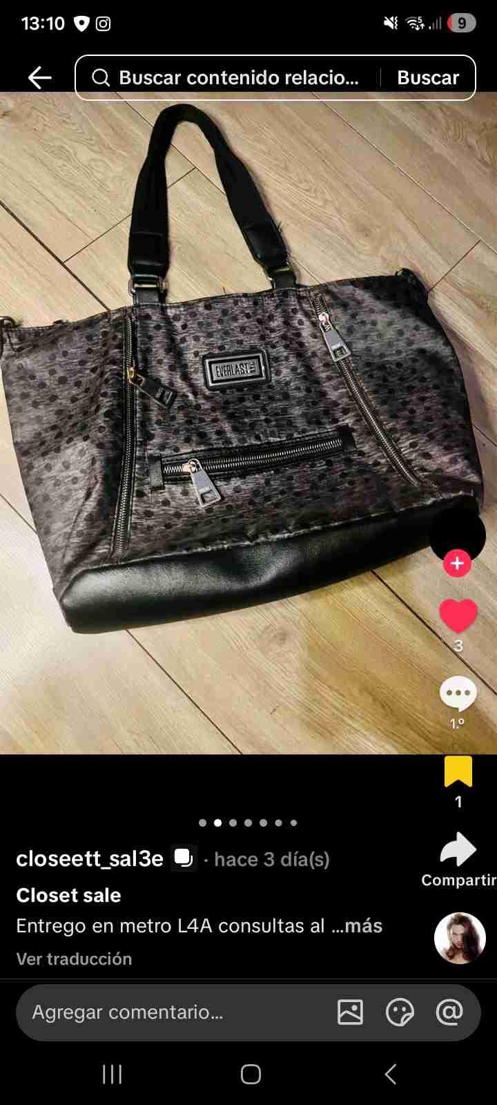 Bolso Everlast negro