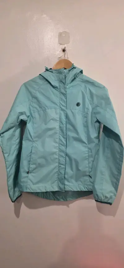 Chaqueta celeste/calipso Impermeable Nueva Talla S - miniatura 1