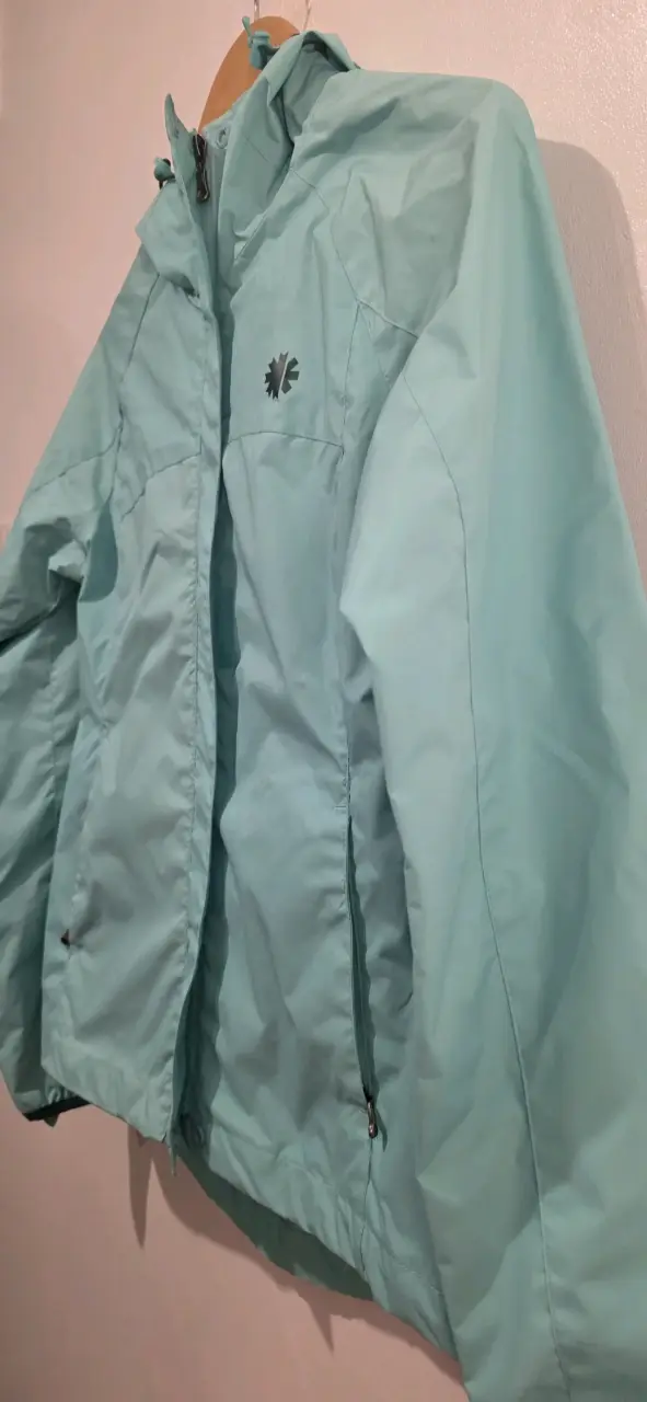 Chaqueta celeste/calipso Impermeable Nueva Talla S - 2