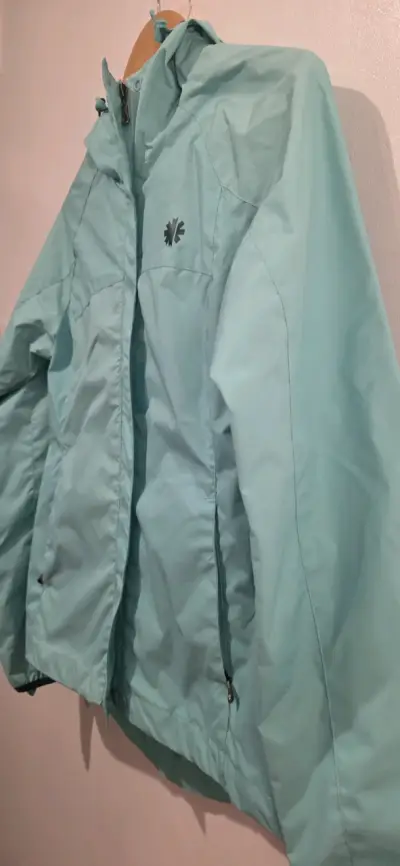 Chaqueta celeste/calipso Impermeable Nueva Talla S - miniatura 2