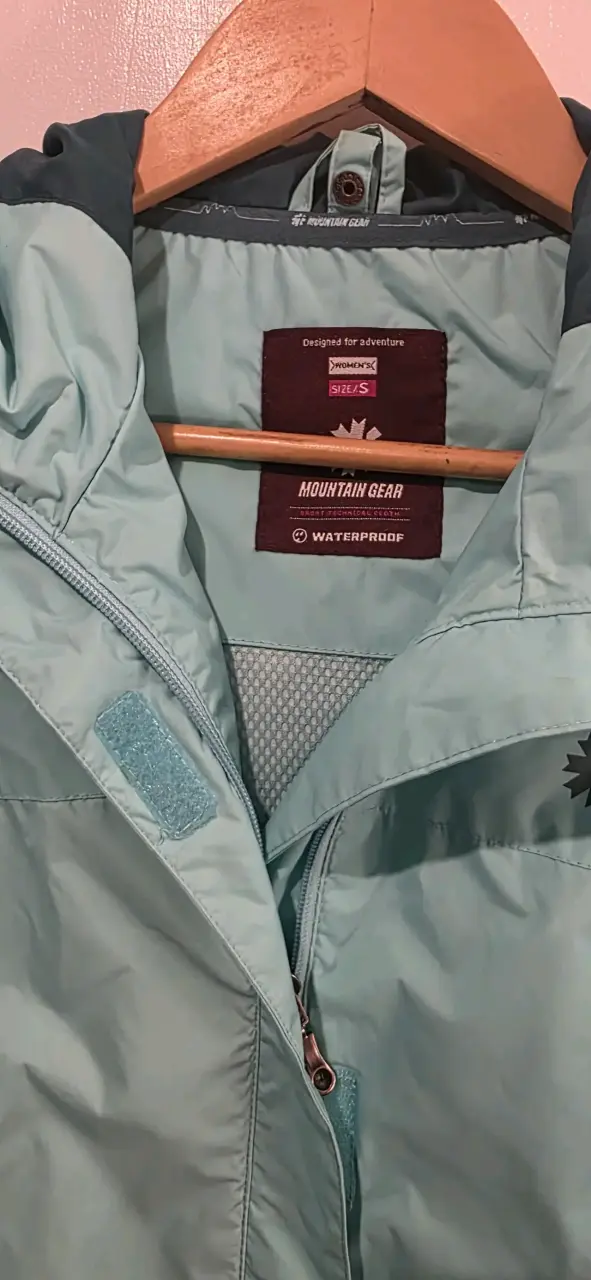 Chaqueta celeste/calipso Impermeable Nueva Talla S - 3
