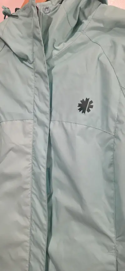 Chaqueta celeste/calipso Impermeable Nueva Talla S - miniatura 4
