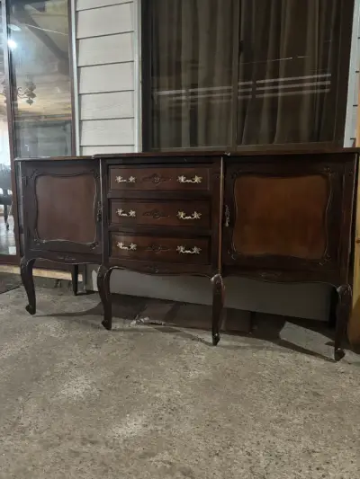 Aparador antiguo de madera - miniatura 3