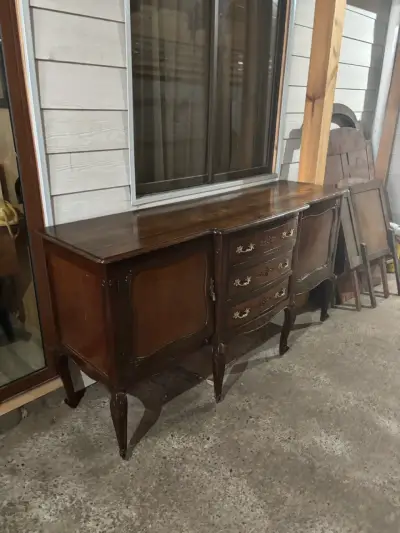 Aparador antiguo de madera - miniatura 5