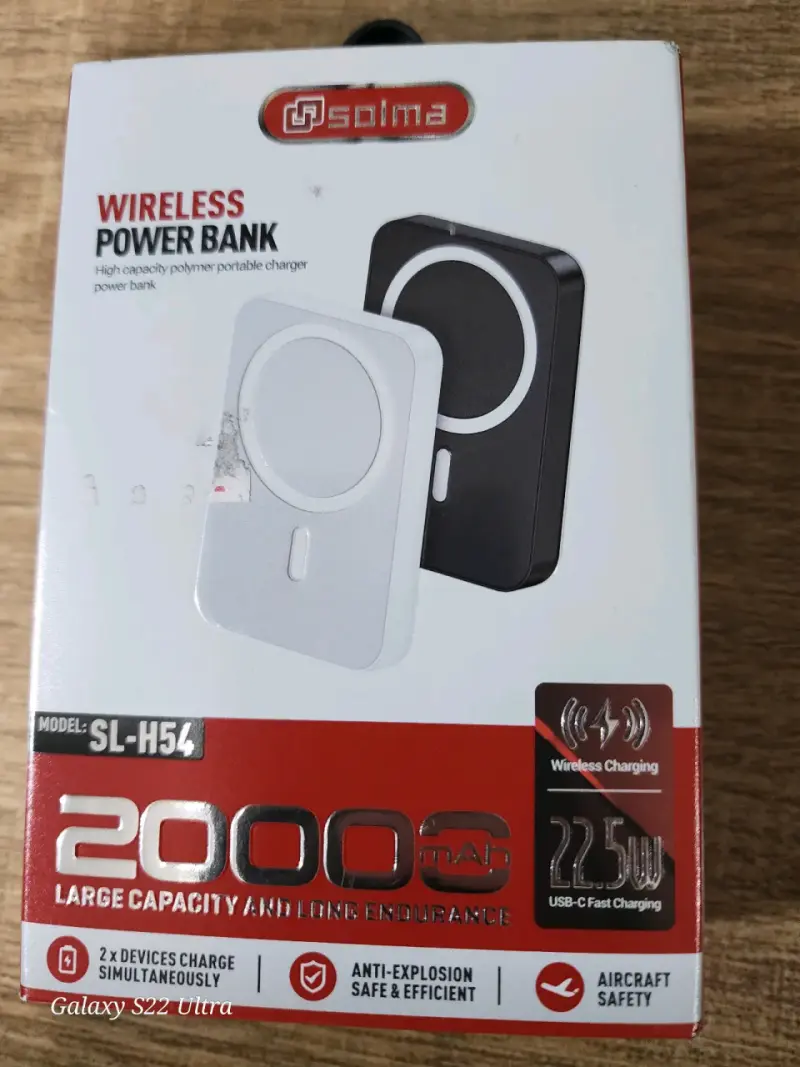 Power bank inalámbrico Solma - 1